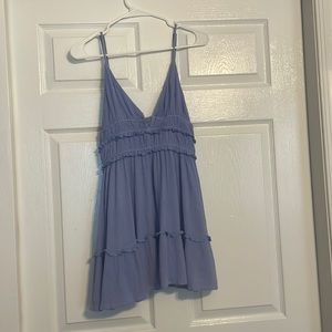 Periwinkle Flowy Mini Dress